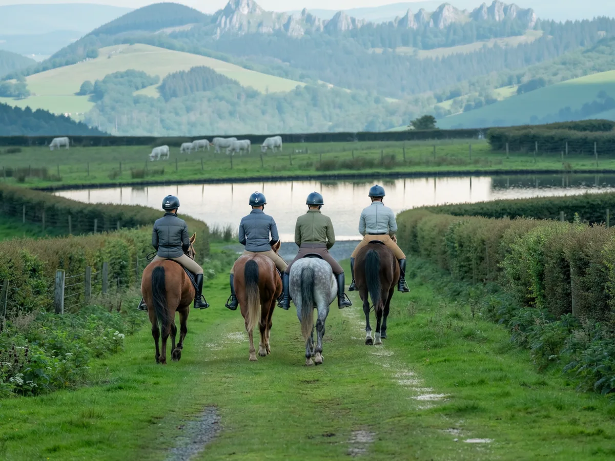 Balade à cheval en Isère, autour de Saint-Romain-de-Surieu