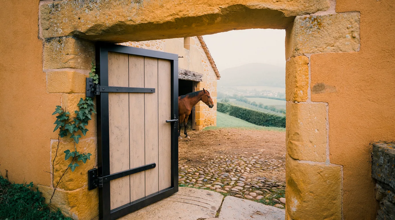 Entrée, Ferme équestre de la Colline, centre équestre à Saint-Romain-de-Surieu