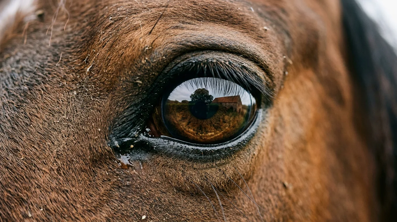 Un regard de cheval, Ferme équestre de la Colline, Saint-Romain-de-Surieu
